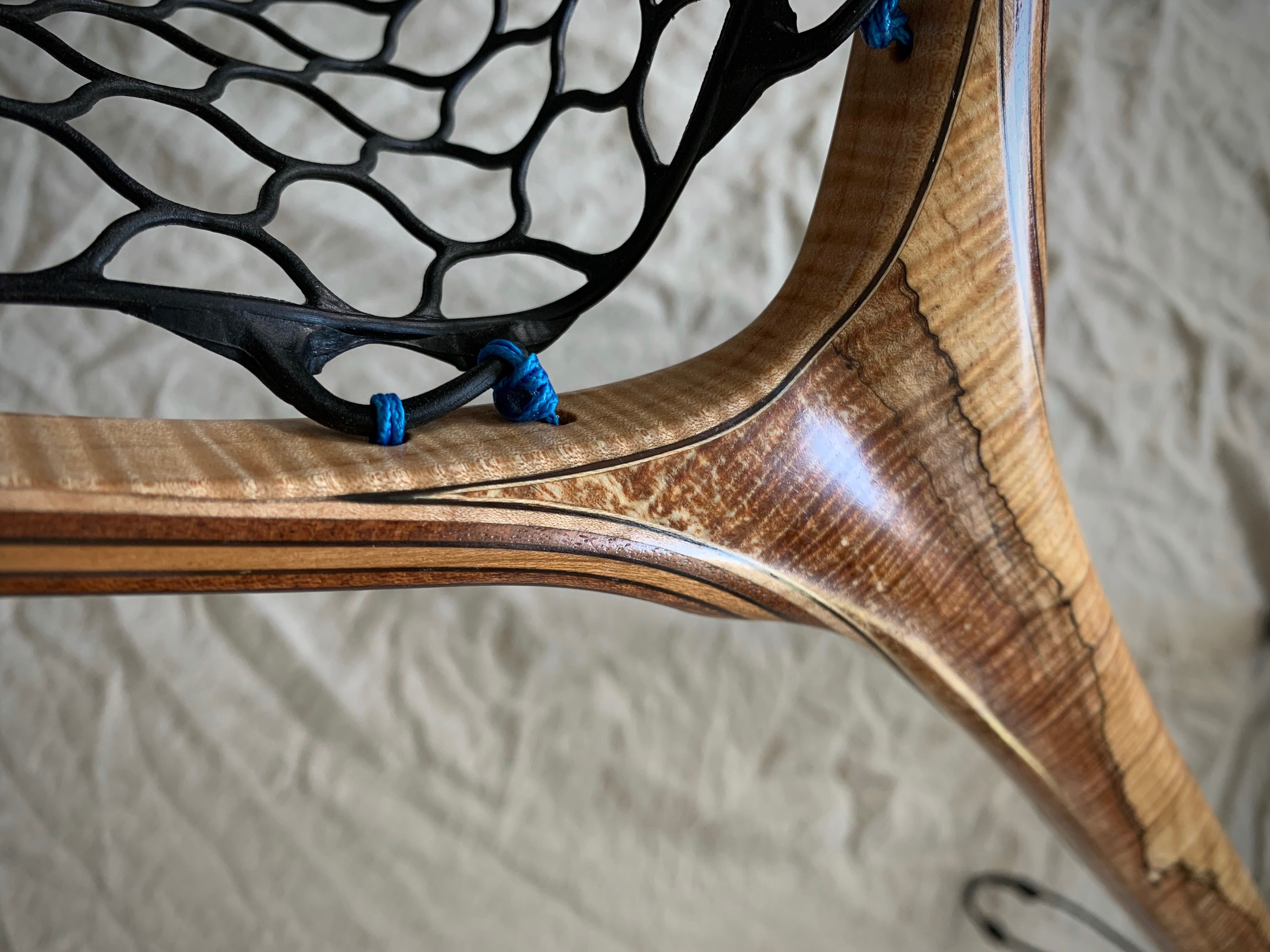 Handcrafted Exotic Wood Landing Nets